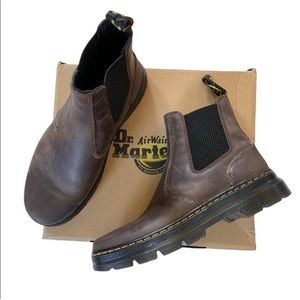 Dr. Marten Chelsea Boots Embury Gaucho Style in Crazy Horse